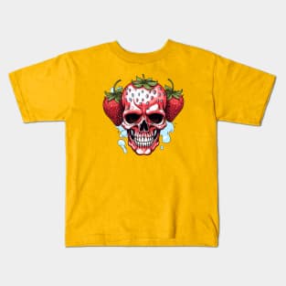 Strawberry Skull Kids T-Shirt